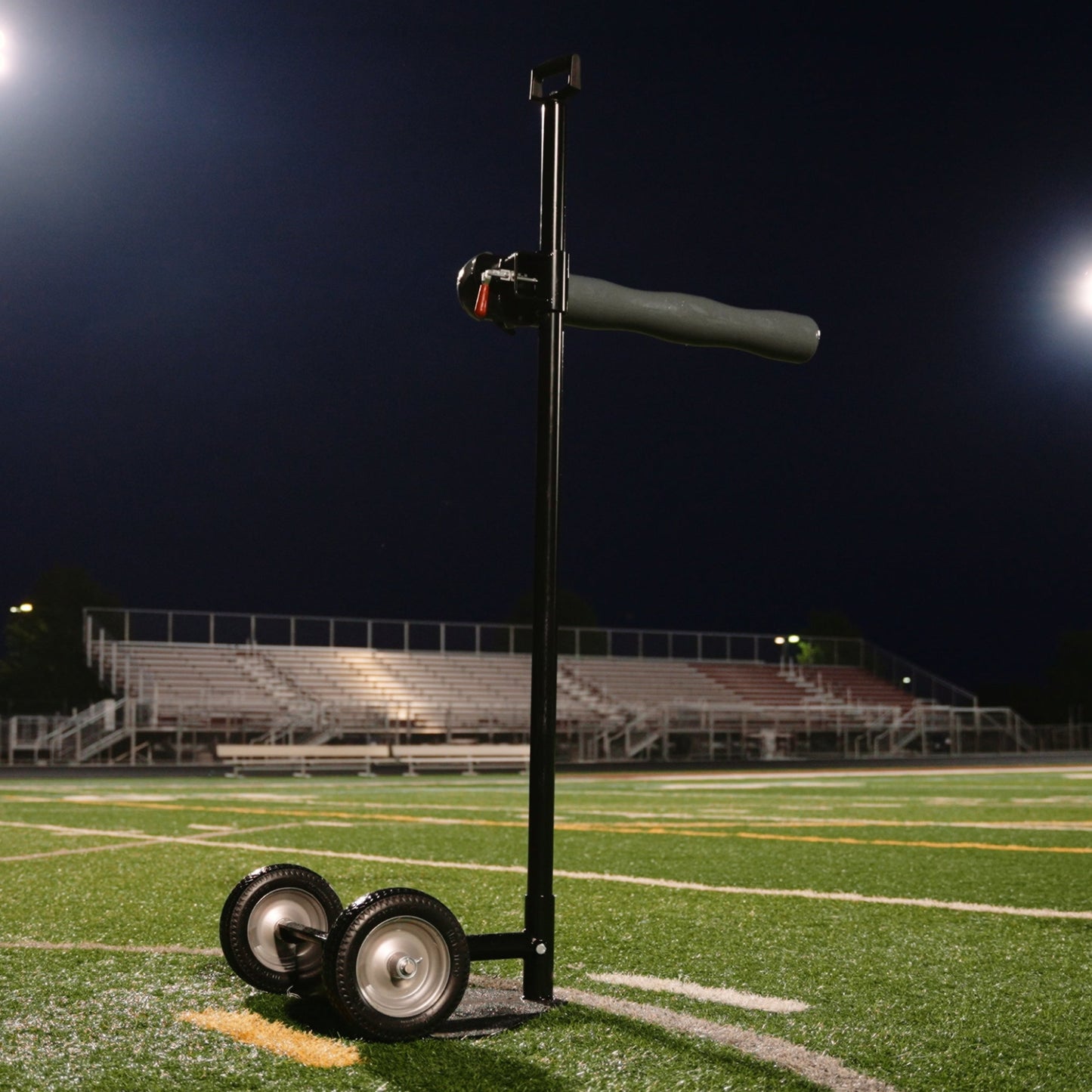 Half Gate American Football Training Equipment Set Up on Football Field for Football Drills
